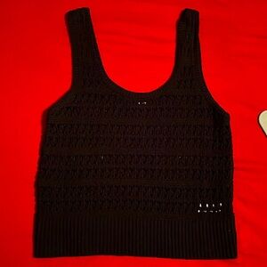 Old Navy black knit vest/top